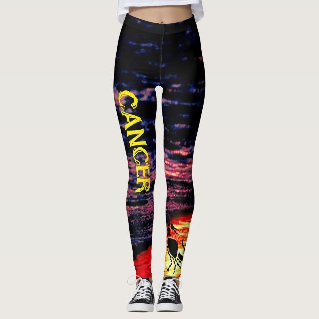 Cancer Running/Workout/Hangout Leggings (Front)