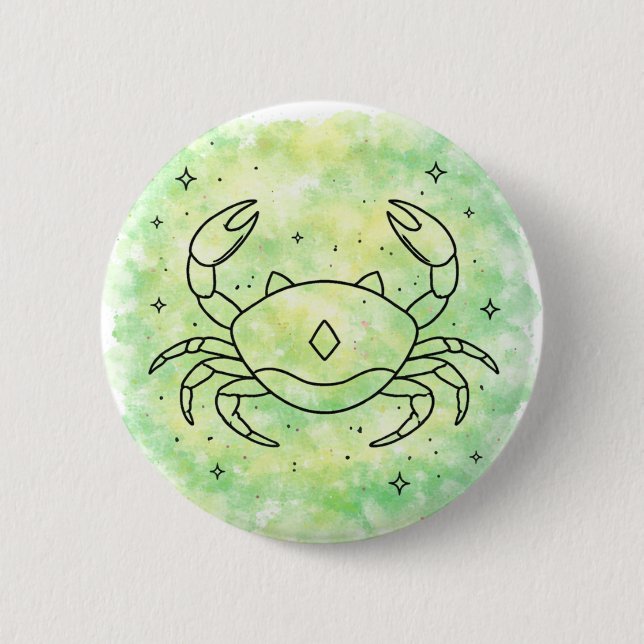 Cancer Sign 6 Cm Round Badge (Front)