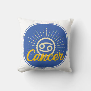 Cancer Sign Badge Cushion