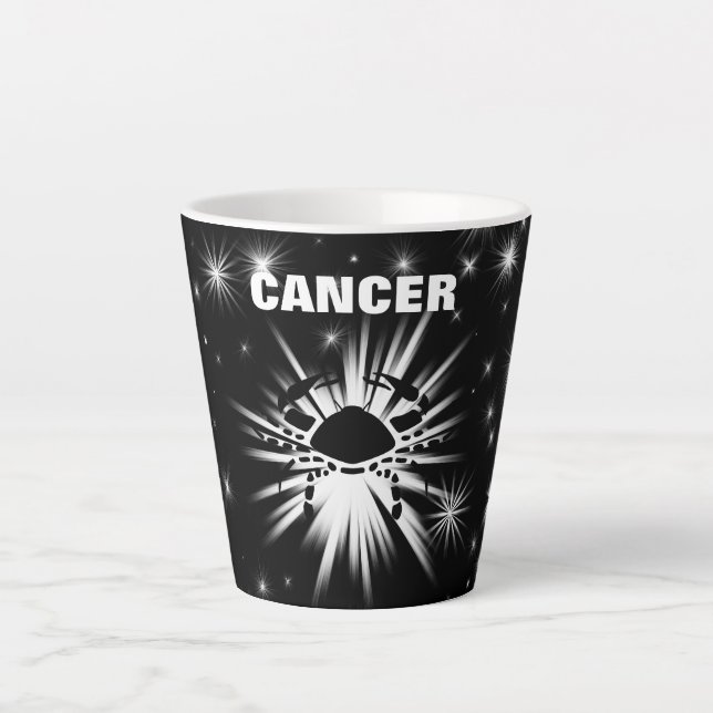 Cancer sign latte mug (Front)