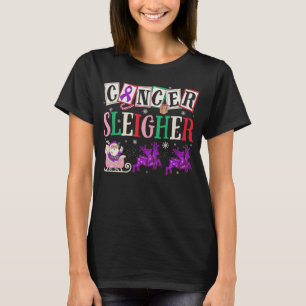 Cancer Sleigher Christmas Santa Hodgkin's Lymphoma T-Shirt