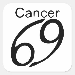 Cancer Square Sticker