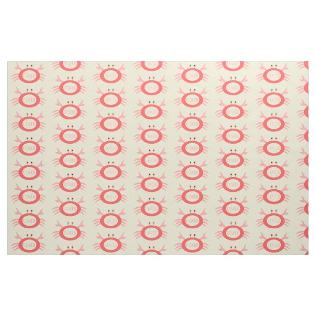 Cancer Star Sign Crab Craft Fabric (Fat Quarter)