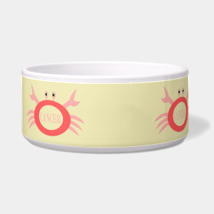 Cancer Star Sign Crab Pet Bowl