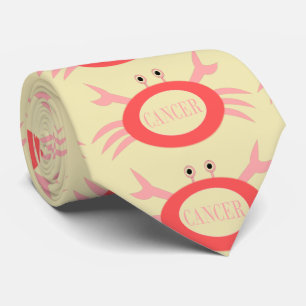 Cancer Star Sign Crab Tie