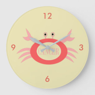Cancer Star Sign Crab Wall Clock