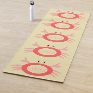 Cancer Star Sign Crab Yoga Mat