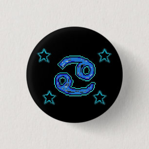 CANCER Stars 3 Cm Round Badge