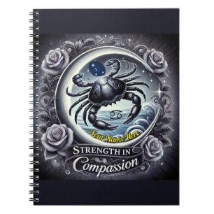 Cancer “Strength in Compassion” Spiral Notebook