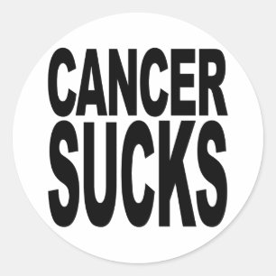 Cancer Sucks Classic Round Sticker