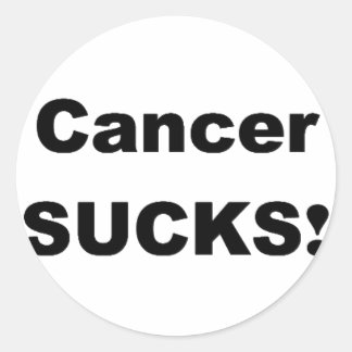Cancer Sucks Classic Round Sticker