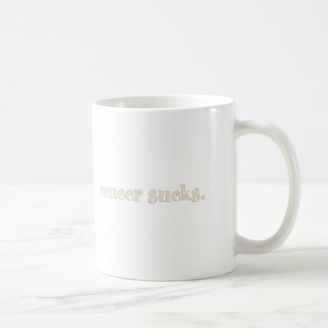 Cancer Sucks Coffee Mug (Right)