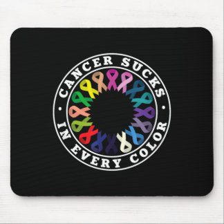 Cancer Sucks In Every Colour Cancer Awareness Mouse Pad