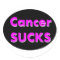 'cancer sucks' sticker