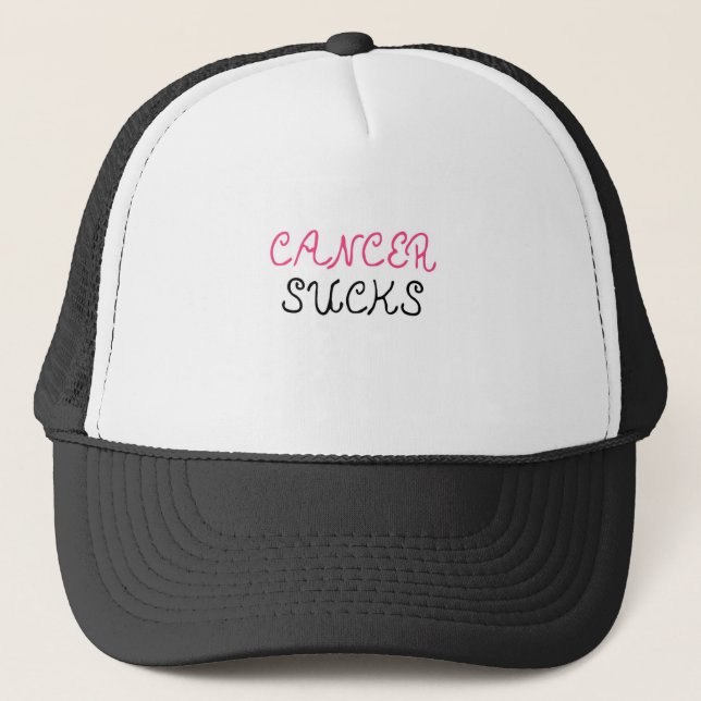 Cancer Sucks Trucker Hat (Front)