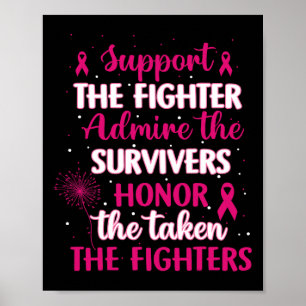 Cancer Support Admire Honour Breast Cancer Awarene Poster