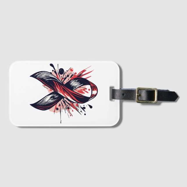 Cancer Support Luggage Tag (Front Horizontal)