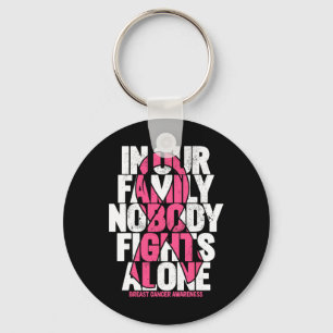 Cancer Support Pink Family Breast Cancer Awareness Key Ring