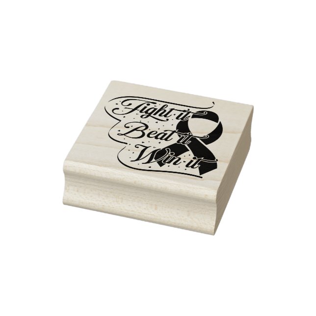 Cancer Support Quote Rubber Stamp (Stamp)