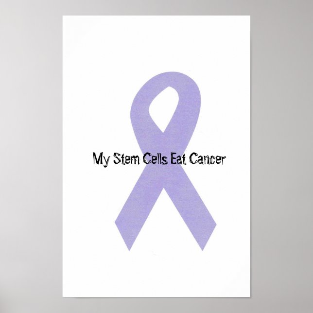 Cancer Support Ribbon Poster (Front)