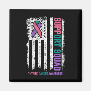 Cancer Support Squad Thyroid Cancer Awareness Magnet