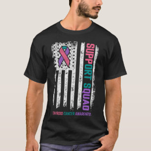 Cancer Support Squad Thyroid Cancer Awareness  T-Shirt