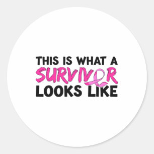 Cancer Survivor Awareness Apparel Classic Round Sticker