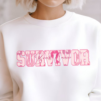 Cancer survivor, breast cancer support sweater