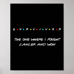 Cancer Survivor Breast Lung Skin Colon Thyroid Awa Poster