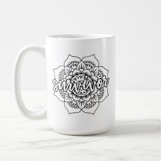 Cancer Survivor Mandala Coffee Mug