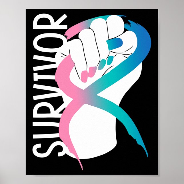 Cancer Survivor Thyroid Cancer Awareness Month  Poster (Front)
