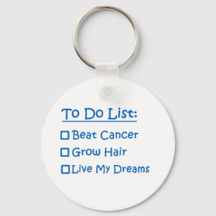 Cancer Survivor To Do List Key Ring