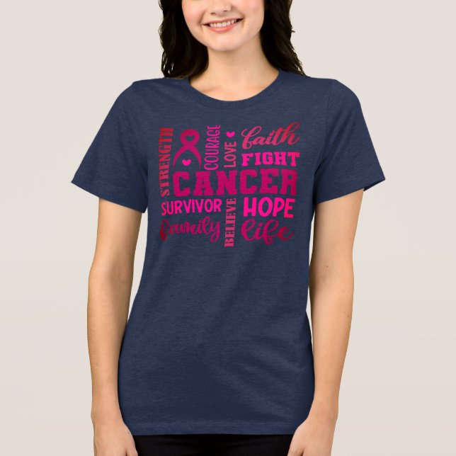 Cancer Survivor  Tri-Blend Shirt (Front)