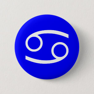 Cancer Symbol 6 Cm Round Badge