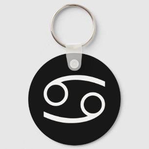 Cancer Symbol Key Ring