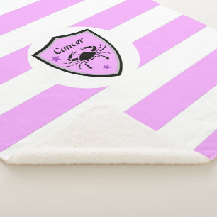 Cancer symbol sherpa blanket