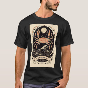 Cancer – T-Shirt Celestial Zodiac Art