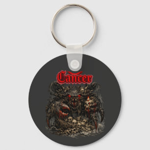 Cancer - The Bone Sentinel of Crimson Shadows Key Ring