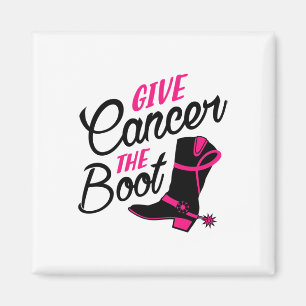 Cancer The Boot Breast Cancer Awareness Magnet