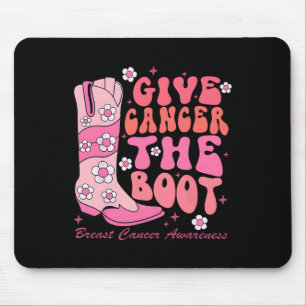 Cancer The Boot Breast Cancer Awareness Mouse Pad