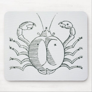 Cancer (the Crab) an illustration from the 'Poetic Mouse Pad