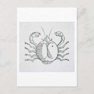 Cancer (the Crab) an illustration from the 'Poetic Postcard