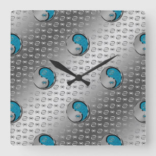 Cancer the Crab Square Wall Clock