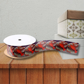 Cancer the Crab Zodiac Sign Birthday Party Satin Ribbon