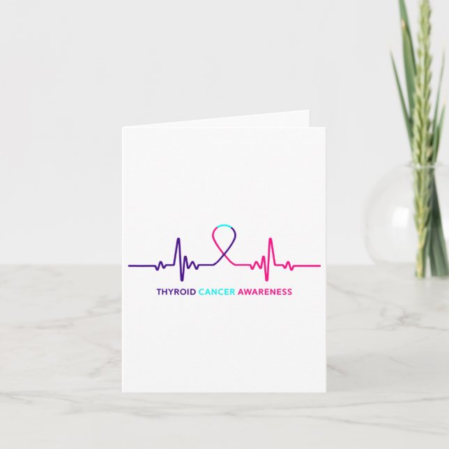 Cancer - Thyroid Cancer Awareness Gift  Card (Front)