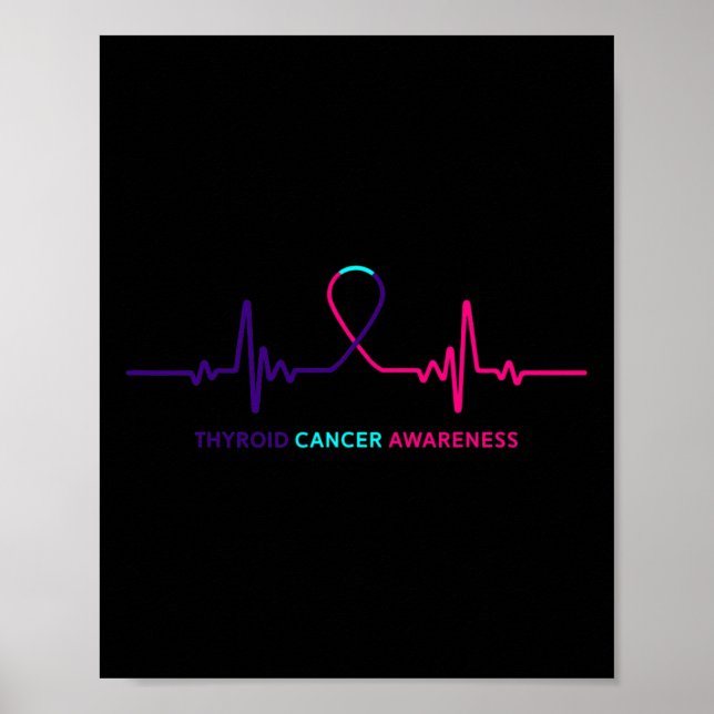 Cancer - Thyroid Cancer Awareness Gift  Poster (Front)