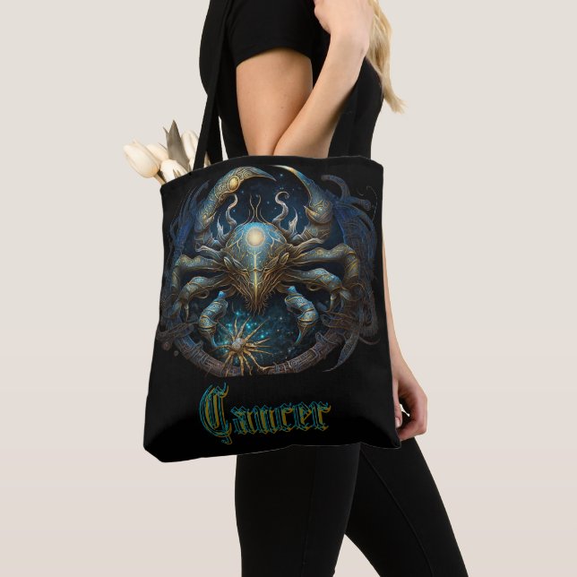 Cancer Tote Bag (Close Up)