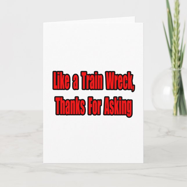 Cancer Train Wreck Card (Front)