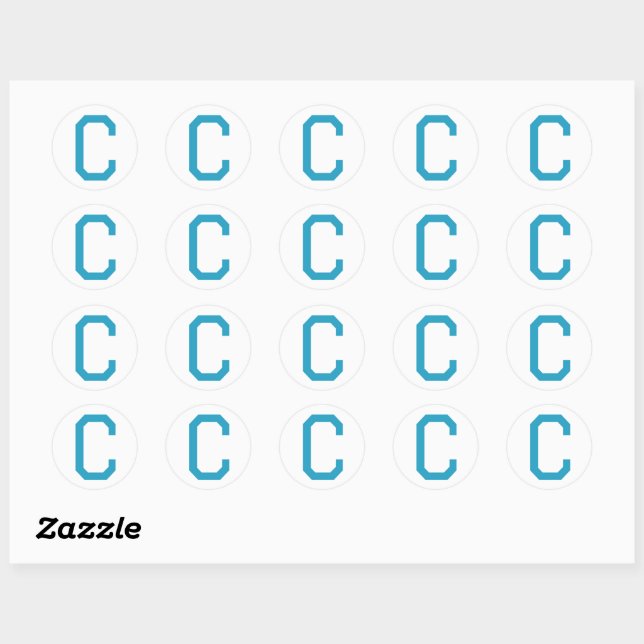 Cancer U Blue C Stickers (Sheet)