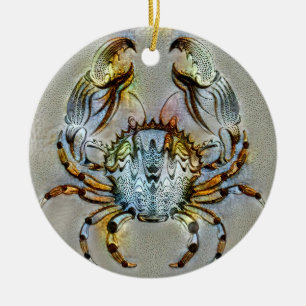 Cancer Venice Ceramic Tree Decoration